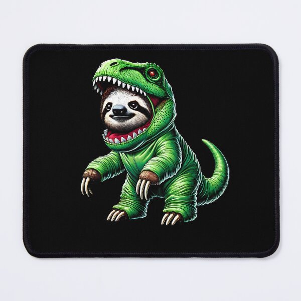 Item preview, Funny Sloth Wearing Dinosaur Outfit Sloth Lover designed and sold by Kimberley King Art  King Art.