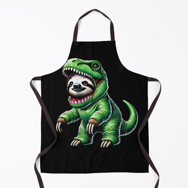 Item preview, Funny Sloth Wearing Dinosaur Outfit Sloth Lover designed and sold by Kimberley King Art King Art.