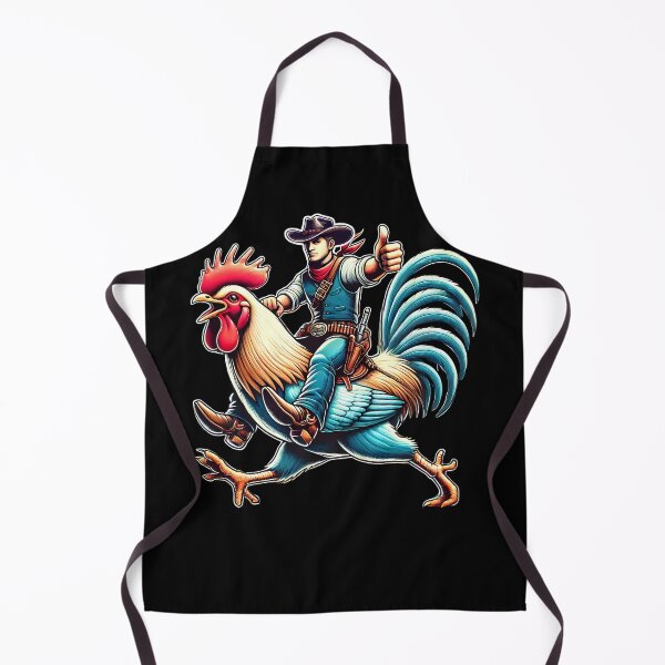 Item preview, Western Country Riding Chicken Rooster Funny Western Country designed and sold by Kimberley King Art King Art.