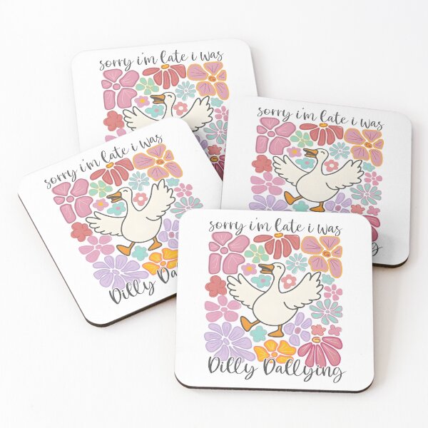 Item preview, Sorry I'm Late I Was Dilly Dallying Goose, Funny Mama designed and sold by Sylwesterorliko.