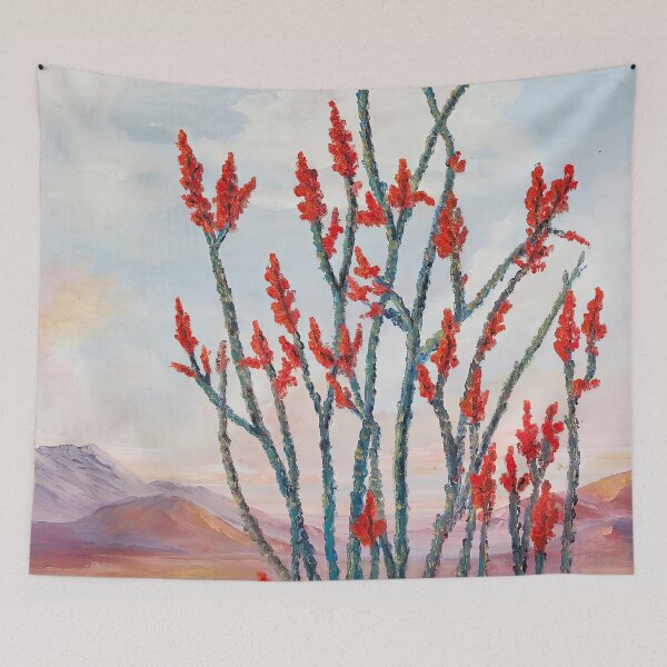 Item preview, Red Desert Flower - AGNES PELTON (American, 1881-1961) designed and sold by The Nouveau Chateau.
