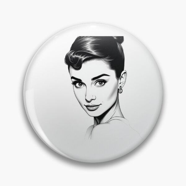 Item preview, Black and white art, Audrey Hepburn portrait. Home decor designed and sold by nicnacc.