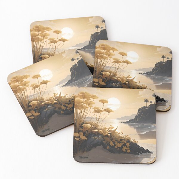 Item preview, Beach at sunset designed and sold by Creaciontrompiz.