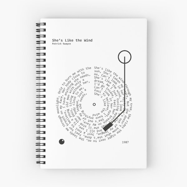 Item preview, She’s Like the Wind, Patrick Swayze - Lyrics Poster designed and sold by MancBusyBee.