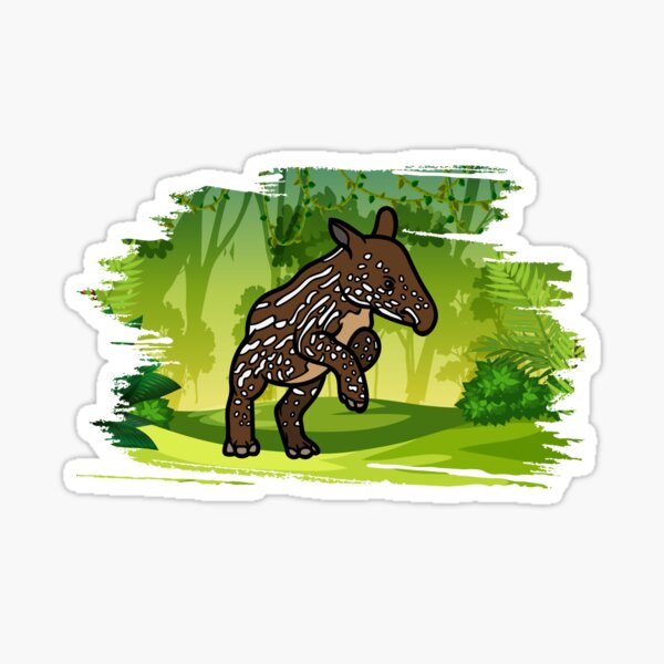 Vista previa del artículo con la obra «Tapir», diseñado y vendido por Red-forever.