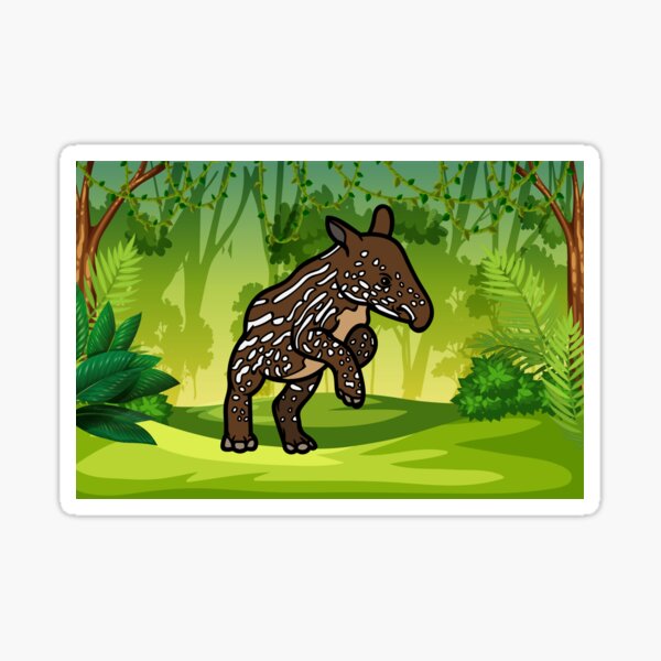 Vista previa del artículo con la obra «Tapir», diseñado y vendido por Red-forever.