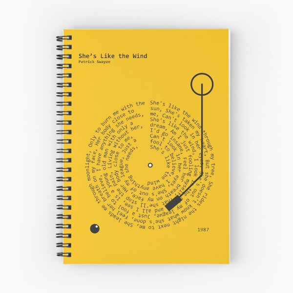 Item preview, She’s Like the Wind, Patrick Swayze - Lyrics Poster designed and sold by MancBusyBee.