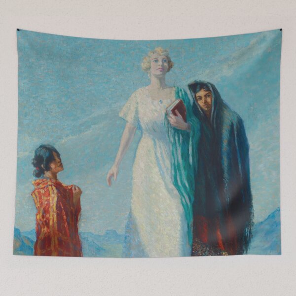 Item preview, Allegory of Suffrage and Education in Taos, New Mexico - Blanche Chloe Grant (American, 1874-1948) 1920 designed and sold by The Nouveau Chateau.