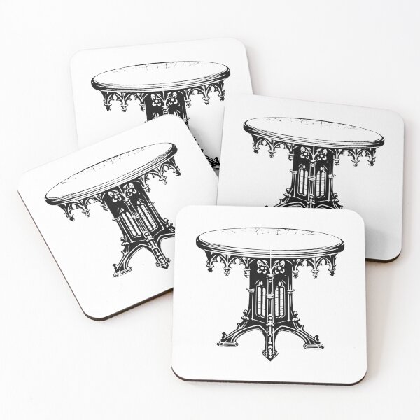 Item preview, Gothic Ornate Victorian Table Medieval Style Furniture designed and sold by inkoutninja.