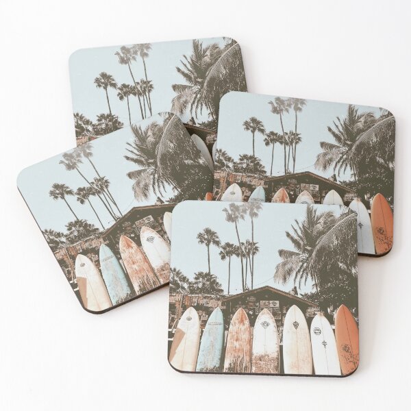 Item preview, Retro Surfboards Coastal Vintage Aesthetic Print designed and sold by SurfolioPrints.