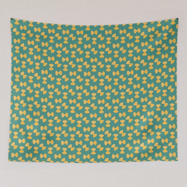 Item preview, Pasta farfalle on blue designed and sold by reneesillus.