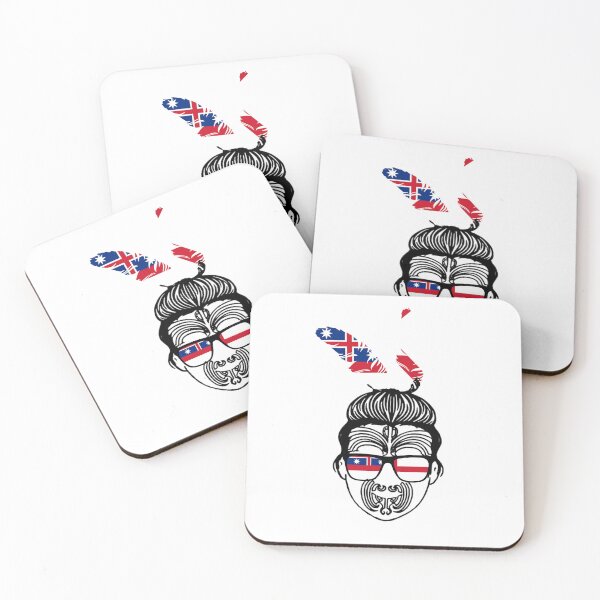 Item preview, Maori Warrior Messy Bun New Zealand Independance Flag designed and sold by CultDigHoriz.