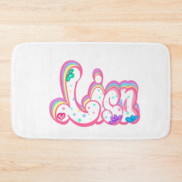 Item preview, Lisa popular girls and women first name in white with pastels and flowers. Personalized personalised customised name Lisa designed and sold by Artonmytee.