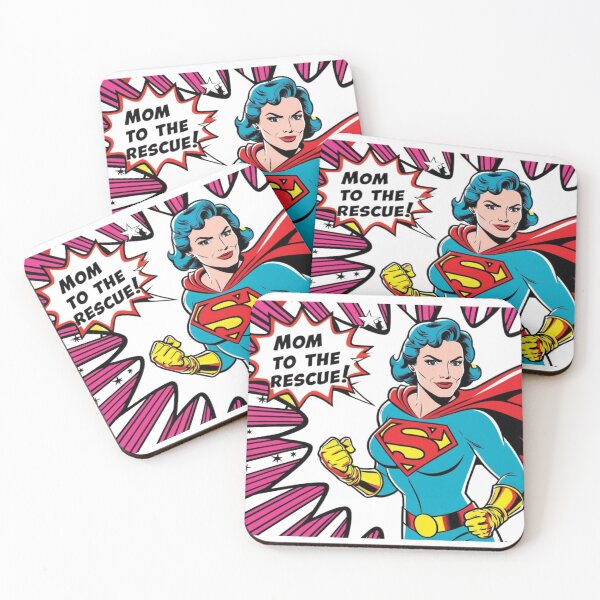 Item preview, Mom to the Rescue – Superhero Comic-Inspired Design - Mom's Day designed and sold by StormArte.