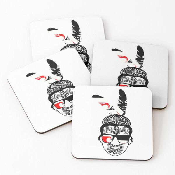Item preview, NZ Maori Warrior Messy Bun Tino Rangatiratanga Flag designed and sold by CultDigHoriz.