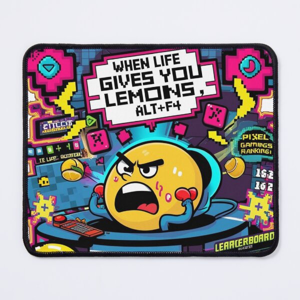 Item preview, Pixel Rage Gamer – When Life Gives You Lemons, ALT+F4 designed and sold by WeirdSketcher.