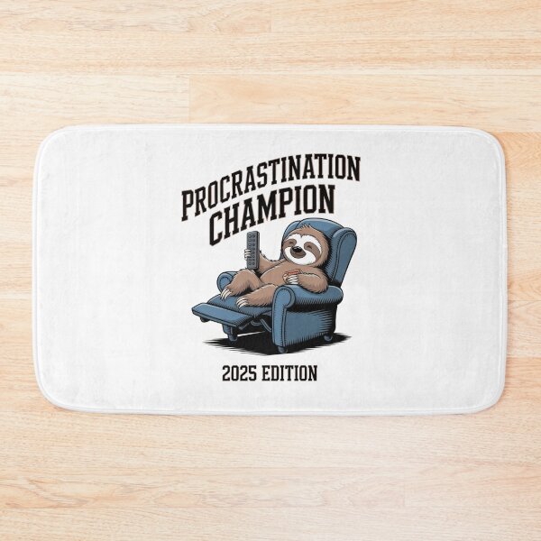 Item preview, Procrastination Champion 2025 - Funny Lazy Humor for Work & School designed and sold by BunBuntheDog-.