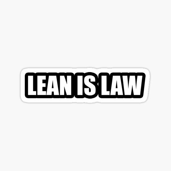 Aperçu de l'œuvre Le Lean est la loi créée et vendue par Gotta Escape.