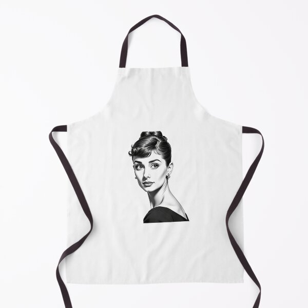 Item preview, Black and white art, beautiful Audrey Hepburn portrait, home decor. designed and sold by nicnacc.