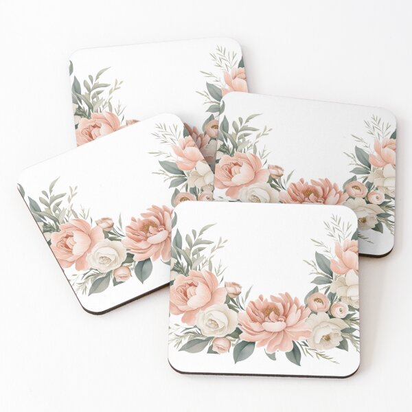 Item preview, Peonies and Roses – Soft and Elegant Floral Wreath designed and sold by StormArte.