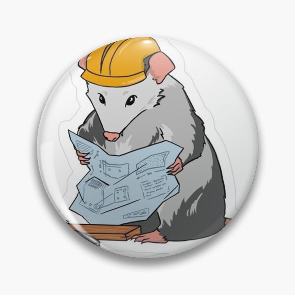 Item preview, Opossum Sticker - How to Build Some Self-Esteem designed and sold by JossDesign15.