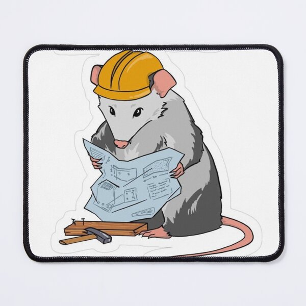 Item preview, Opossum Sticker - How to Build Some Self-Esteem designed and sold by JossDesign15.