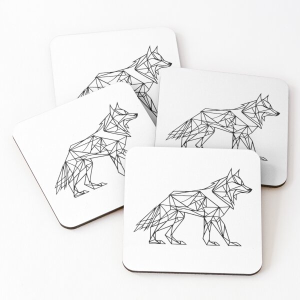 Item preview, Geometric Wolf Outline designed and sold by MaciejCraft.