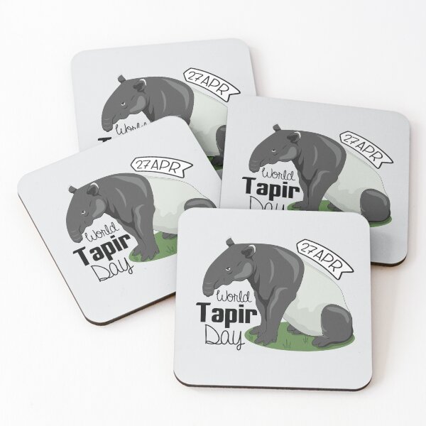 Item preview, 27 April World Tapir Day - Wacky Holidays designed and sold by ChemicalXShop.