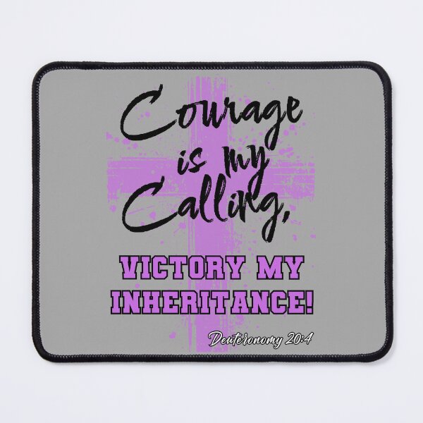 Item preview, Bold Christian Declaration - Courage and Victory go hand in hand (Dark) designed and sold by PolynesianGrace.