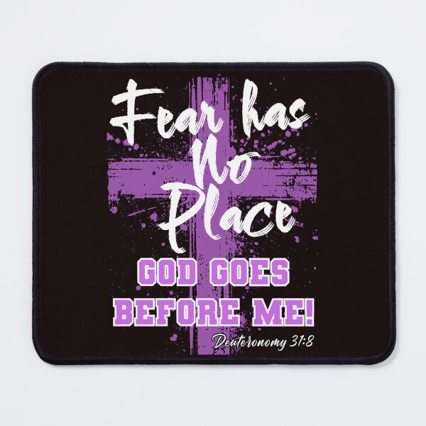 Item preview, Fear Has No Place God Goes Before Me | Bold Christian Faith Quote white designed and sold by PolynesianGrace.