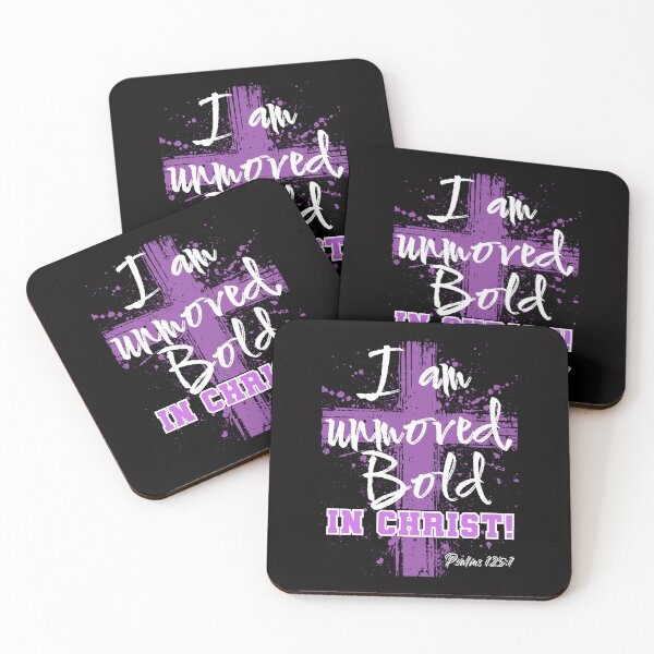 Item preview, I Am Unmoved Bold in Christ | Christian Faith Declaration white designed and sold by PolynesianGrace.