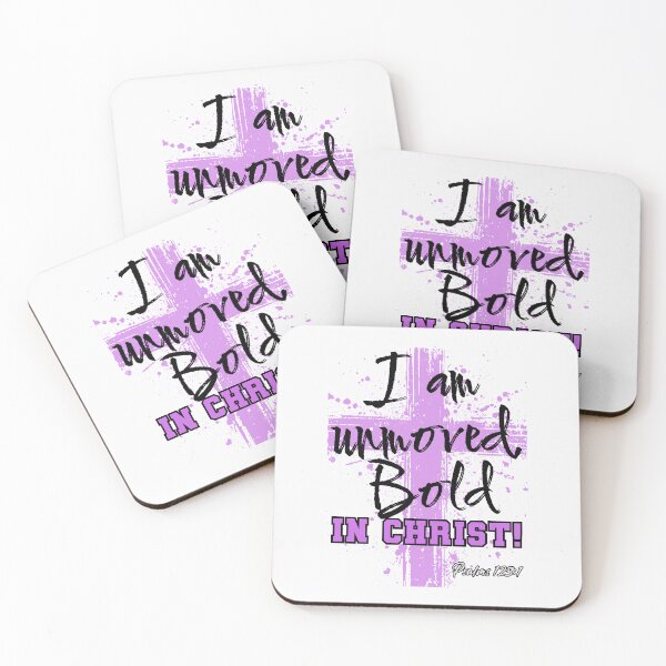 Item preview, I Am Unmoved Bold in Christ | Christian Faith Declaration (Dark) designed and sold by PolynesianGrace.
