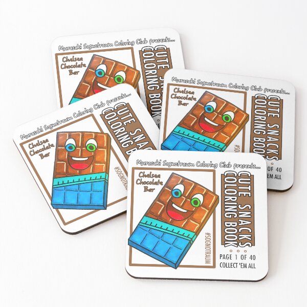 Item preview, Murasaki Sognotraum Coloring Club - Cute Snacks Coloring Book Page 1 designed and sold by GetContented.