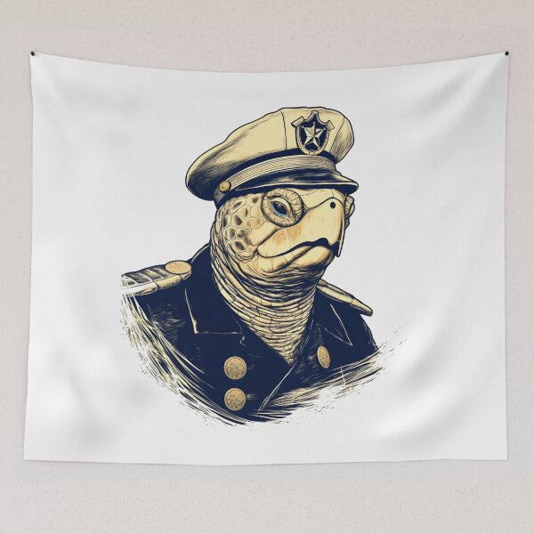 Item preview, turtle captain sailor sea turtle designed and sold by DerSenat.