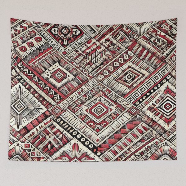 Item preview, Crimson Harmony of Andean Weave designed and sold by BobArtGallery.