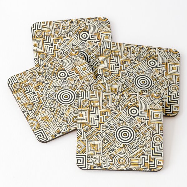 Item preview, Labyrinth of Shipibo Cosmos designed and sold by BobArtGallery.