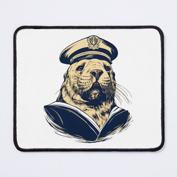 Item preview, seal captain sailor seal designed and sold by DerSenat.