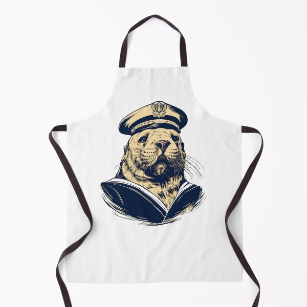 Item preview, seal captain sailor seal designed and sold by DerSenat.