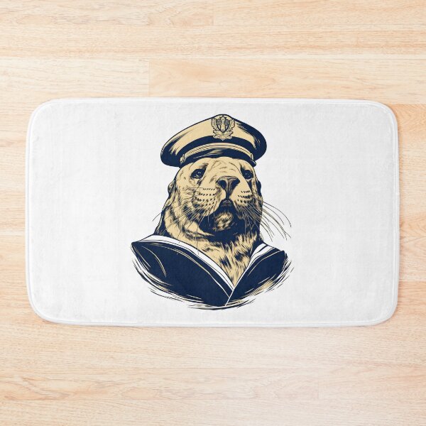 Item preview, seal captain sailor seal designed and sold by DerSenat.