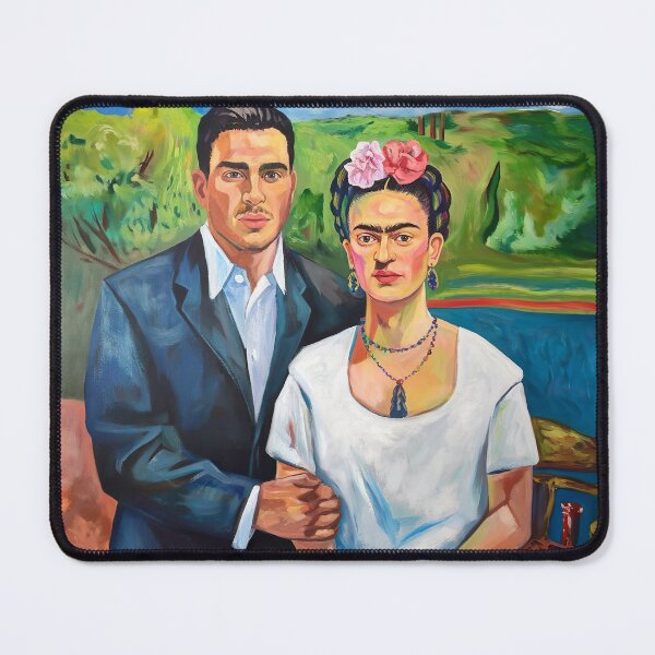Item preview, Frieda and Diego Rivera inspired by Frida Kahlo Painting designed and sold by Tamas Das.