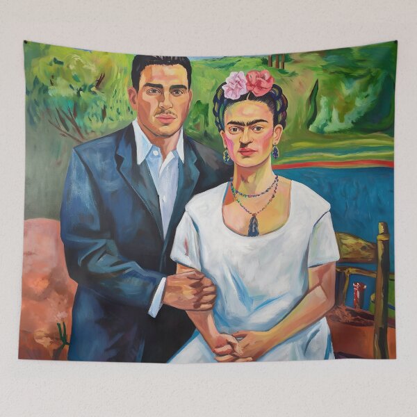 Item preview, Frieda and Diego Rivera inspired  by  Frida Kahlo Painting designed and sold by Tamas Das.