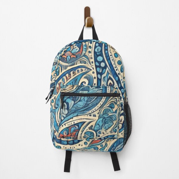 Item preview, Elegance in Blue Paisley designed and sold by BobArtGallery.