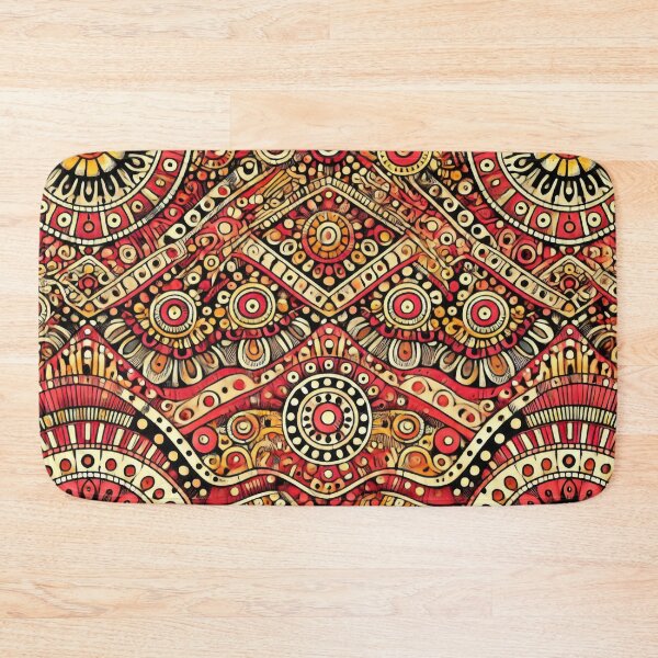 Item preview, Radiance of Red and Yellow Bandhani designed and sold by BobArtGallery.