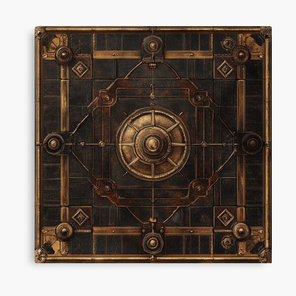 Aperçu de l'œuvre Motif grunge bronze steampunk créée et vendue par GrinGalore.