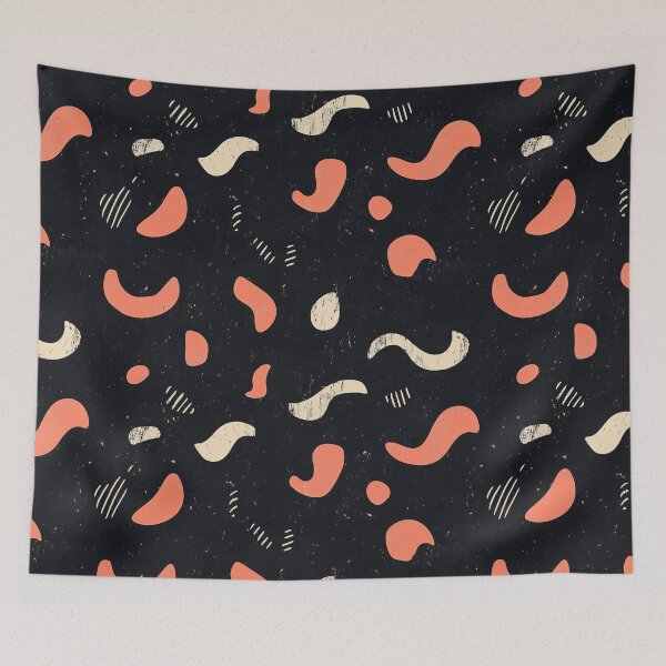 Item preview, Retro Abstract Linocut Pattern - Textured Minimalist Art designed and sold by MVXX.