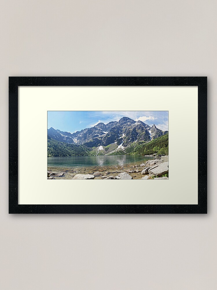 Thumbnail 1 of 7, Framed Art Print, View Morskie Oko - Mountains Tatra - Poland designed and sold by SimonGA.