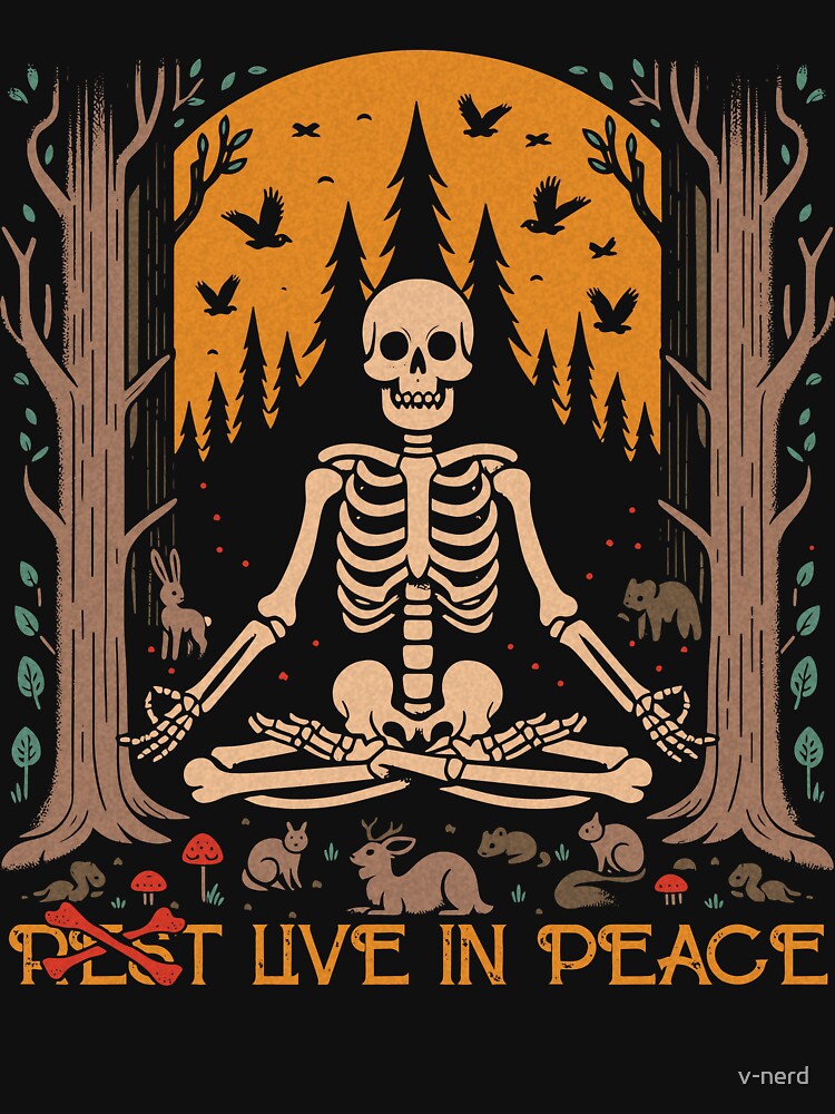 Thumbnail 7 of 7, Essential T-Shirt, Live In Peace designed and sold by v-nerd.