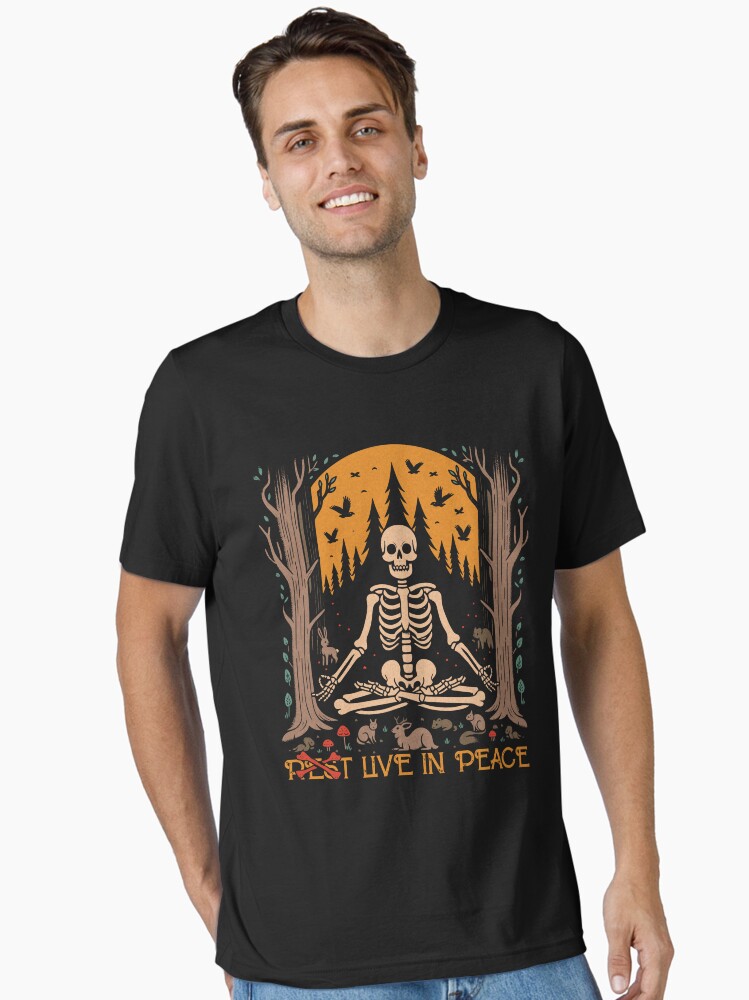 Thumbnail 1 of 7, Essential T-Shirt, Live In Peace designed and sold by v-nerd.