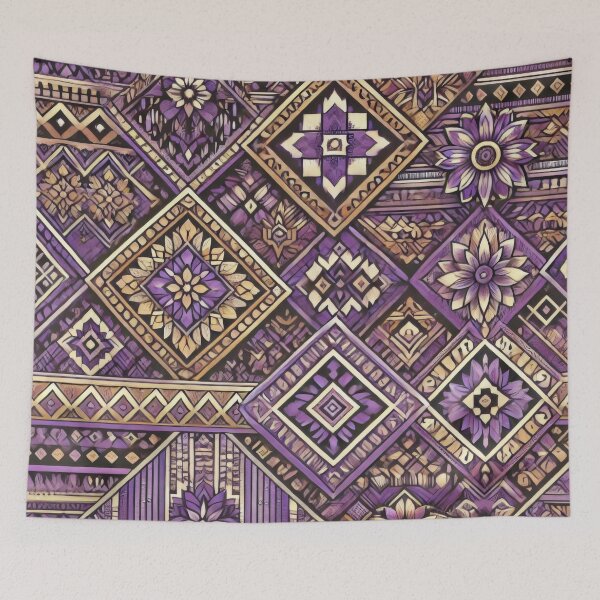Item preview, Geometric Elegance in Purple Jok designed and sold by BobArtGallery.