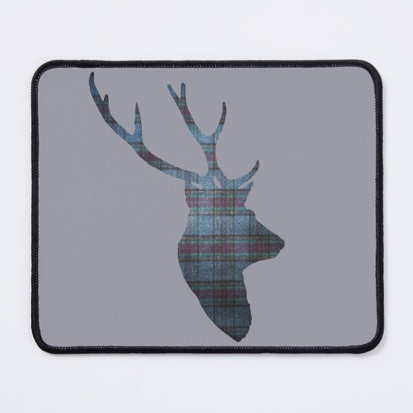 Item preview, Stag in Blue Tartan designed and sold by Murph's Images.